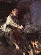 Anders Zorn In the Cookhouse Germany oil painting artist